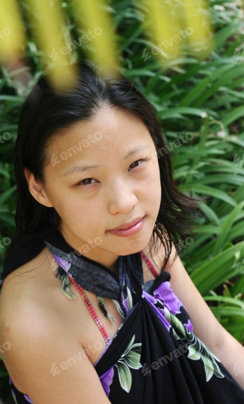 Preview: Close-Up Portrait Of A Pretty Korean Woman.