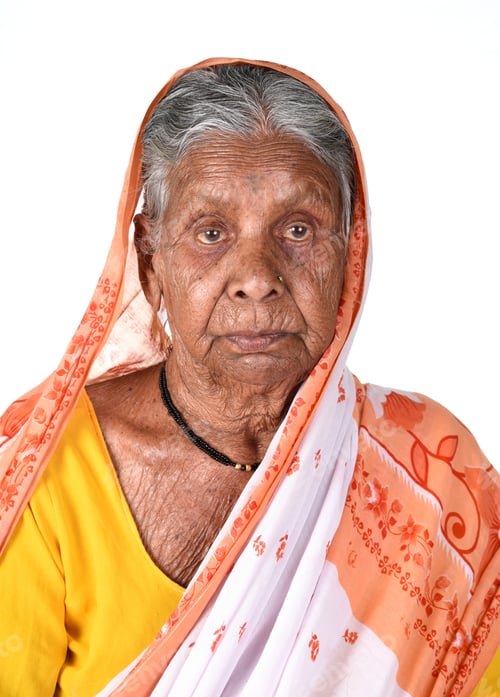 Preview: Portrait Of An Old Woman, Senior Indian Woman.