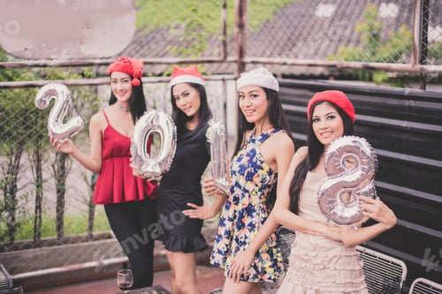 Preview: Young People Are Celebrating New Year'S Party.