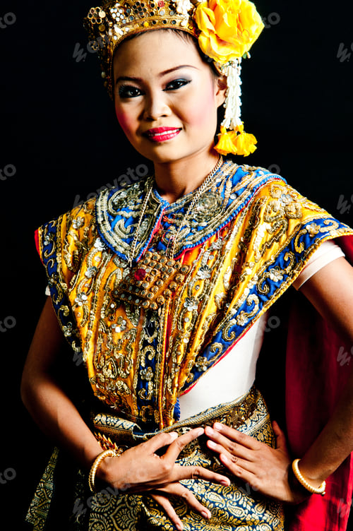 Preview: Thailand Dancing Art “Khon” That High Class Of Dance In Siam Bangkok Thailand. Studio Female