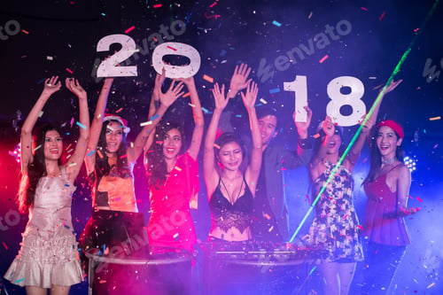 Preview: Young People Are Celebrating The Night Party Entertainment.