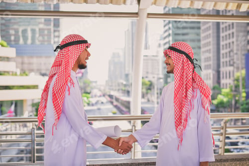 Preview: Arab Business Concepts, Arab Business People Are Working In The Business District.