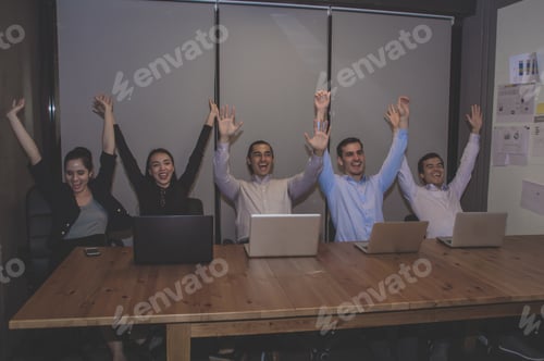 Preview: Business Concepts. Young Business Man Working In Office. Young Business People Are Working
