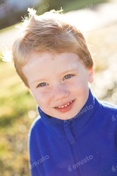 Preview: Portrait Of A Happy Young Boy.