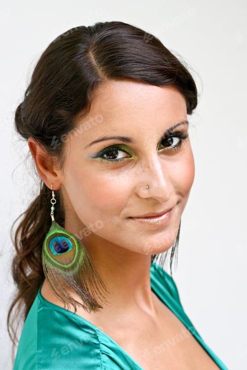 Preview: Close-Up Portrait Of A Beautiful Young Woman - Isolated.