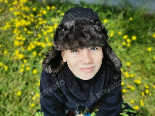 Preview: Portrait Of A Child Outdoors.