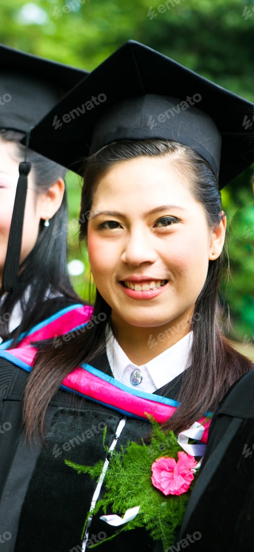 Preview: Beautiful Asian University Graduates Celebrate Their Success.