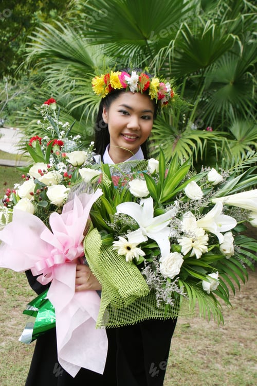 Preview: Beautiful Asian University Graduate.