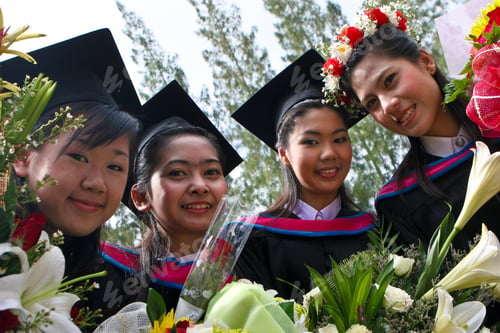 Preview: Beautiful Asian University Graduates Celebrate Their Success.