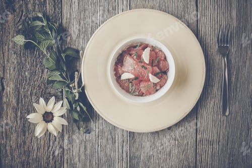 Visualização: Toranja de mel com banana e hortelã