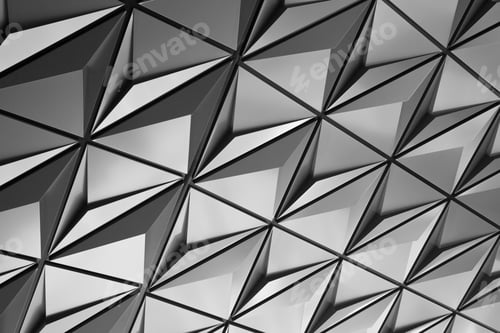 Preview: Black And White Presentation Of Abstract Geometrical Patterns And Lines.
