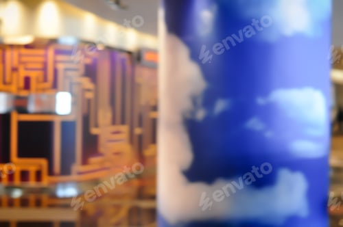 Preview: Blurred Luxurious Interior, Abstract Blur Background For Web Design With Sky And Instagram Style