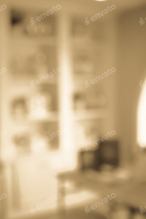 Preview: Blurred Luxurious Interior, Abstract Blur Background For Web Design