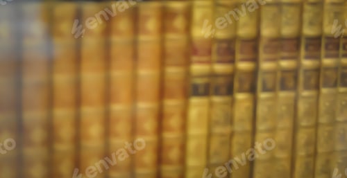 Preview: Blured Books In Public Library. Blured Effect. Background.