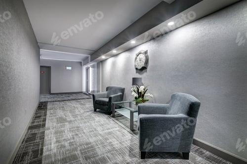 Preview: Hotel Room Interior In Scandinavian Style