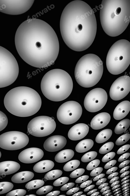 Preview: "Play Of Patterns And Lines" Ceiling Of One Of The Buildings In New York City.