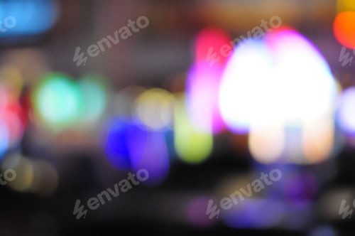 Preview: Blur Focus In Casino. Abstract Background In Vegas Nevada. Blurred Background.