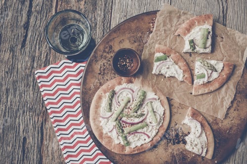 Preview: Asparagus Ricotta Pizza For Dinner Or Lunch