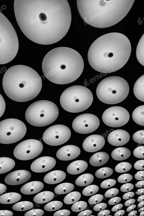 Preview: "Play Of Patterns And Lines" Ceiling Of One Of The Buildings In New York City.