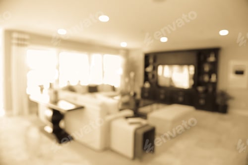 Preview: Blurred Luxurious Interior, Abstract Blur Background For Web Design