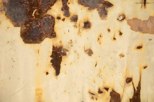 Preview: Rusty Metal Texture with Peeling White Paint