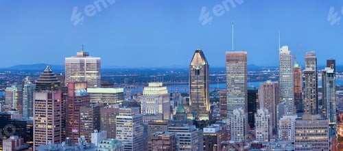 Preview: Montreal'S Night Skyline, The View From Mont Royal.