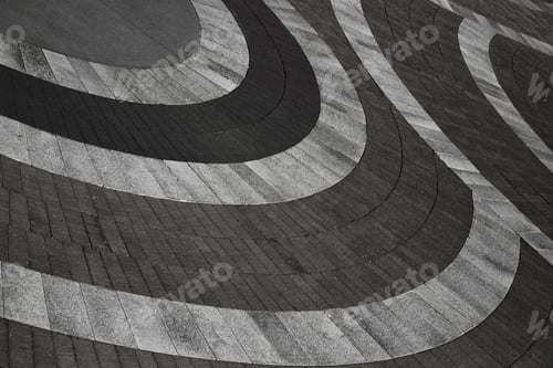 Preview: Play Of Patterns And Lines Cool Abstract Play Of Pavement Around Toronto, Ontario, Canada.