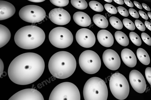 Preview: "Play Of Patterns And Lines" Ceiling Of One Of The Buildings In New York City.