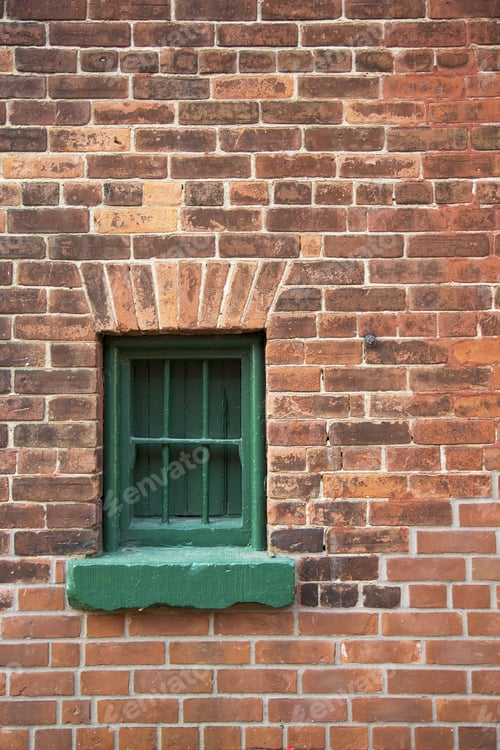Preview: Background And Texture. Old Brick And Wooden Walls Of The Distillery District, Toronto, Ontario