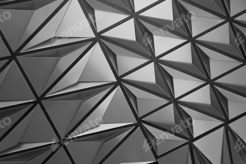 Preview: Black And White Presentation Of Abstract Geometrical Patterns And Lines.