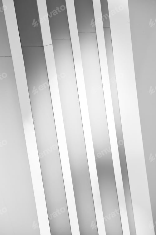 Preview: High Key Architectural Abstract Presentation Of Patterns And Lines. Toronto, Ontario, Canada.