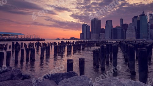 Preview: Sunset Of New York City'S Skyline
