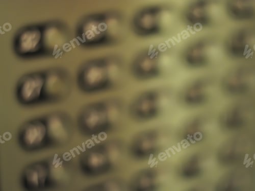 Preview: Blur Elevator Control Buttons Panel. Blurred Image.