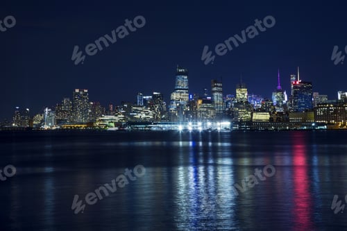 Preview: Night Skyline Of New York City.