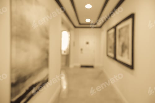 Preview: Blurred Luxurious Interior, Abstract Blur Background For Web Design