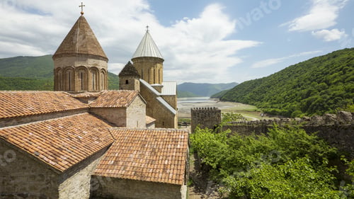 Preview: Ananuri Is A Castle Complex On The Aragvi River In Georgia, About 45 Miles From Tbilisi.