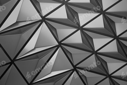 Preview: Black And White Presentation Of Abstract Geometrical Patterns And Lines.