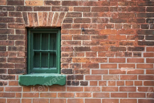 Preview: Background And Texture. Old Brick And Wooden Walls Of The Distillery District, Toronto, Ontario