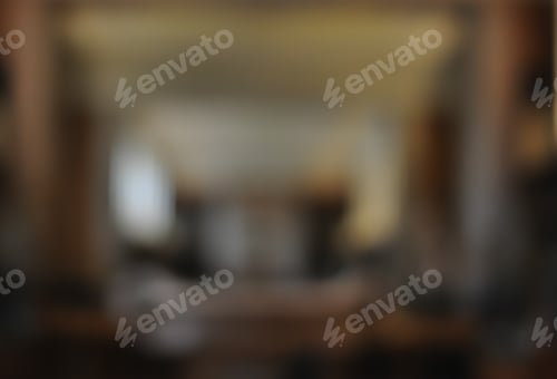 Preview: Blured Books In Public Library. Blur Effect. Background.