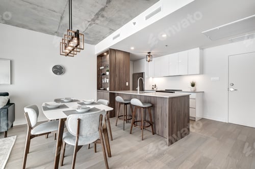 Preview: Brand New Luxury Canadian Style Furnished And Staged Apartment In Condominium With Lobby, Hall