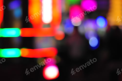 Preview: Blur Focus In Casino. Abstract Background In Vegas Nevada. Blur Background.