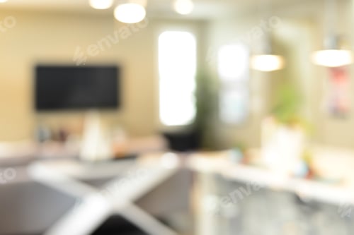 Preview: Blurred Luxurious Interior, Abstract Blur Background For Web Design. Instagram Style.