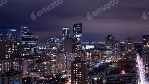 Vorschau: Nachtansicht der Innenstadt von Toronto, Ontario, Kanada.