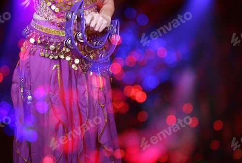 Preview: Motion Blur Belly Dancer Close-Up