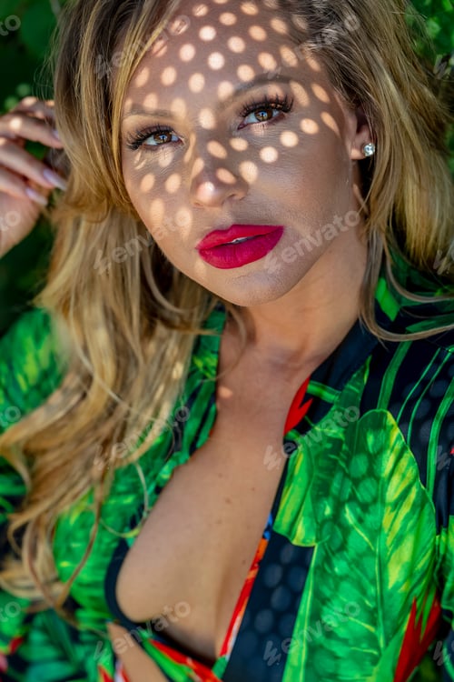 Preview: A Beautiful Blonde Model Posing In An Indoor Environment