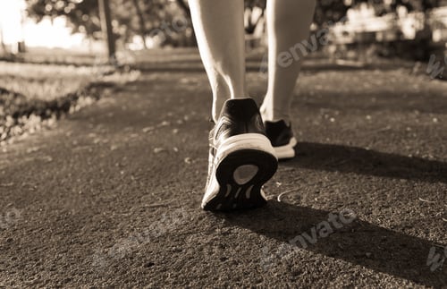Preview: Female Walking In The Park.