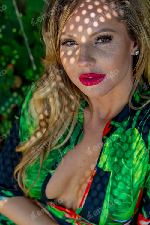 Preview: A Beautiful Blonde Model Posing In An Indoor Environment