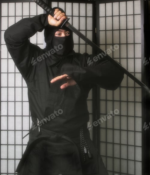 Preview: Ninja With Weapons Katana Sword