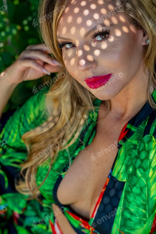 Preview: A Beautiful Blonde Model Posing In An Indoor Environment
