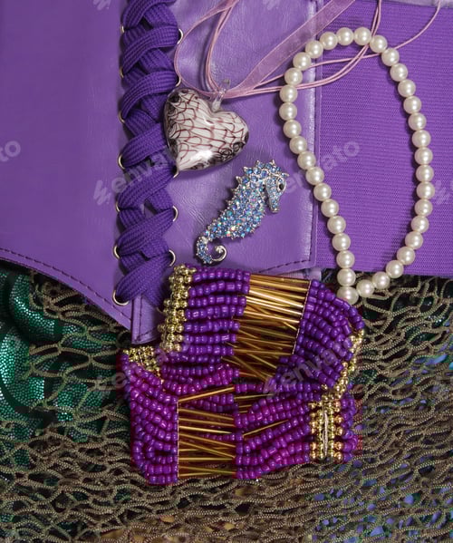 Preview: Purple Mermaid Fashion Jewelry Closeup